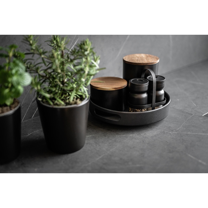 WENKO 55098100 - Tavă BLACK OUTDOOR KITCHEN, 26 x 6 cm, negru