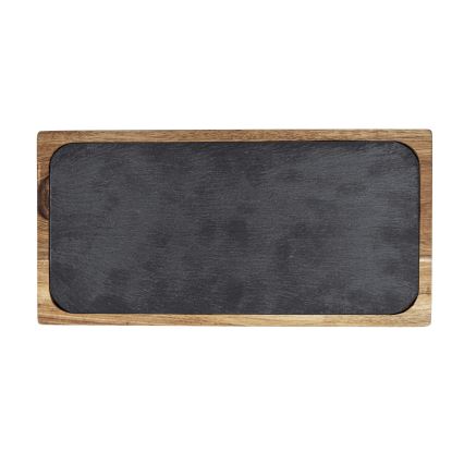 WENKO 55103100 - Tocător BLACK OUTDOOR KITCHEN, 30 x 15 cm, maro/gri