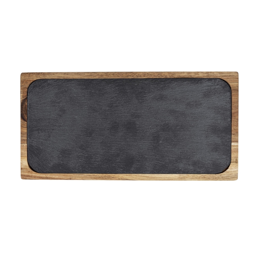 WENKO 55103100 - Tocător BLACK OUTDOOR KITCHEN, 30 x 15 cm, maro/gri