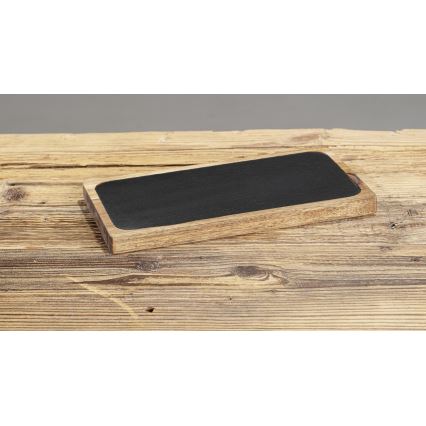 WENKO 55103100 - Tocător BLACK OUTDOOR KITCHEN, 30 x 15 cm, maro/gri