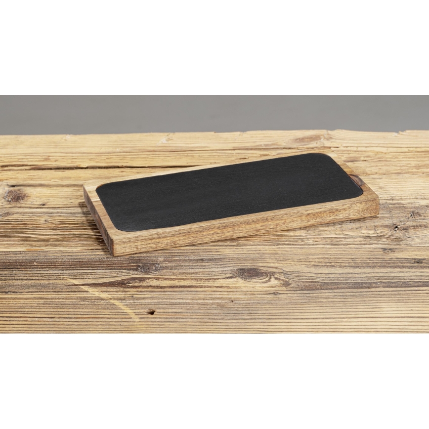 WENKO 55103100 - Tocător BLACK OUTDOOR KITCHEN, 30 x 15 cm, maro/gri