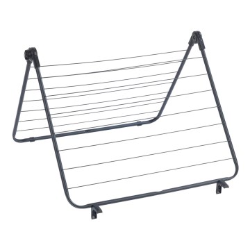 WENKO 63003100 - Uscător de rufe CHAMPION 65 x 114 cm, negru