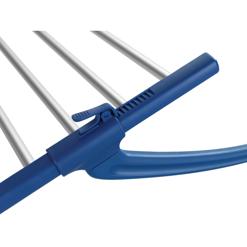 WENKO 63005800 - Uscător de rufe 37,5 x 21 cm oțel inoxidabil/argintiu/albastru