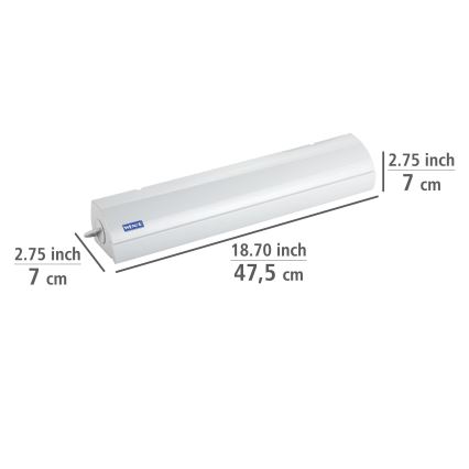 WENKO 63025100 - Suport de uscare 47,5 x 7 cm, alb
