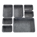 WENKO 64502100 - Organizator pentru sertar FELT 28,5x20 cm gri