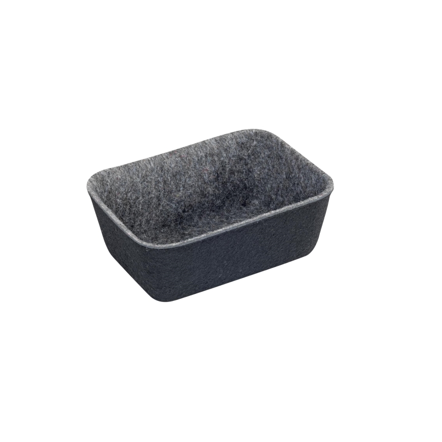 WENKO 64502100 - Organizator pentru sertar FELT 28,5x20 cm gri