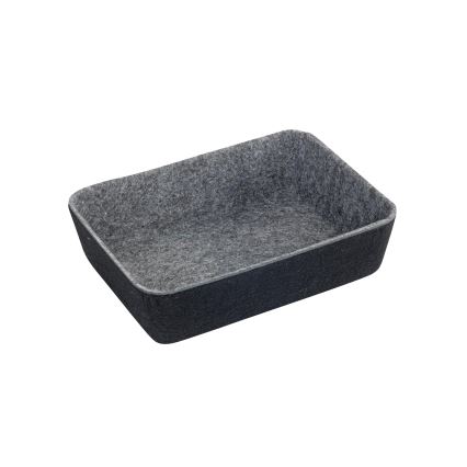 WENKO 64502100 - Organizator pentru sertar FELT 28,5x20 cm gri