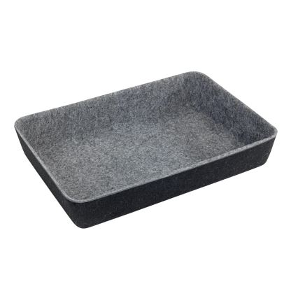 WENKO 64502100 - Organizator pentru sertar FELT 28,5x20 cm gri