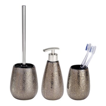 WENKO 69109800 - Set pentru baie MARRAKESH 12,5 x 41 cm, maro