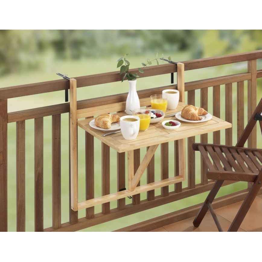 WENKO 69806800 - Masă WAIKIKI 64x65 cm alb/maro