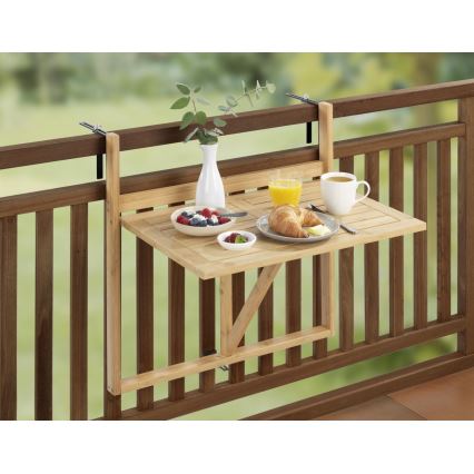 WENKO 69806800 - Masă WAIKIKI 64x65 cm alb/maro