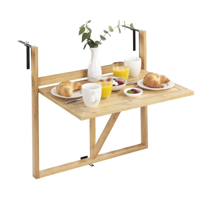 WENKO 69806800 - Masă WAIKIKI 64x65 cm alb/maro