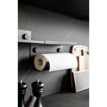 WENKO 71144800 - Suport pentru role JET 30x15 cm, negru