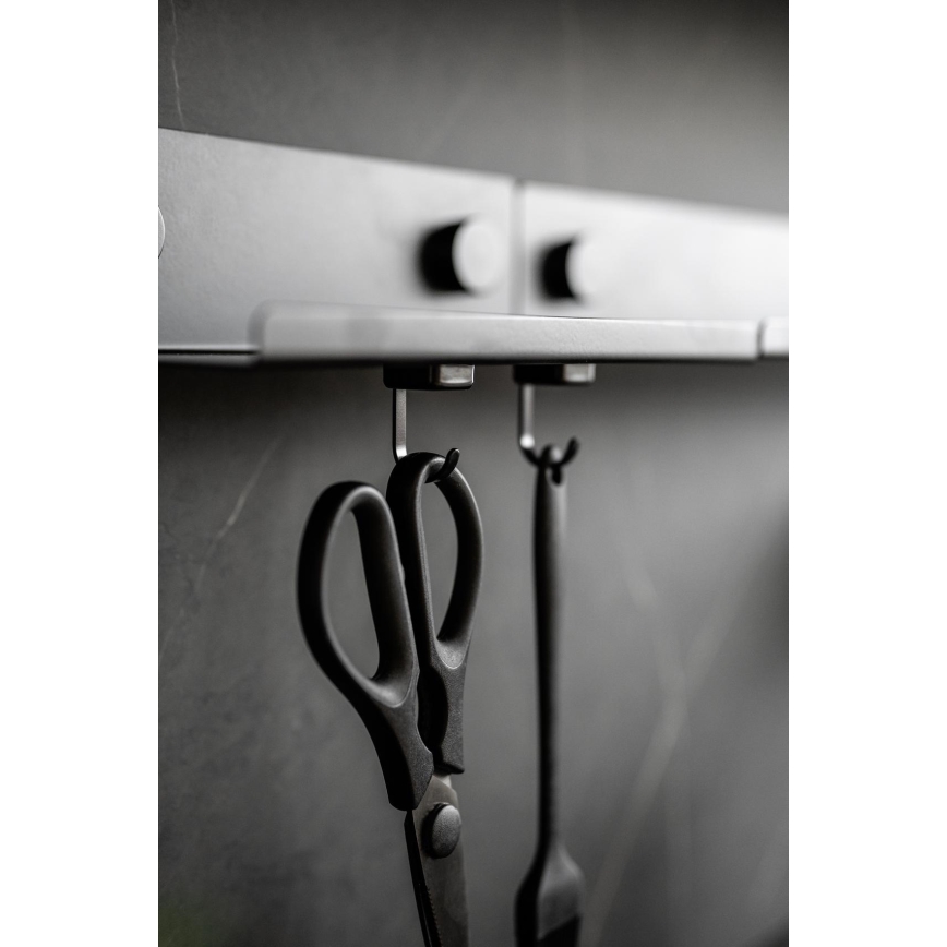 WENKO 71149800 - Cârlige JET 2,2x3,9 cm negru/argintiu