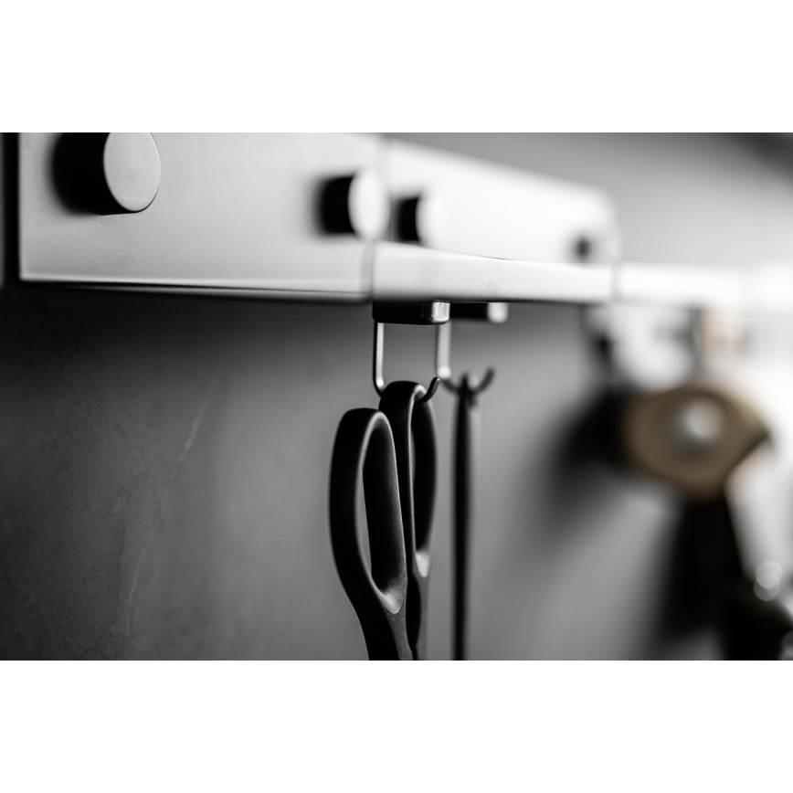 WENKO 71149800 - Cârlige JET 2,2x3,9 cm negru/argintiu