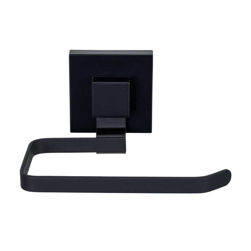 WENKO 71447800 - Suport pentru hârtie igienică VACUUM-LOC QUADRO ED, 14 x 11 cm, negru