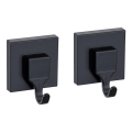 WENKO 71448800 - Cârlig VACUUM-LOC QUADRO ED, 6 x 7 cm, negru