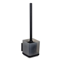 WENKO 71450800 - Set WC VACUUM-LOC QUADRO ED 9,5 x 37 cm, negru