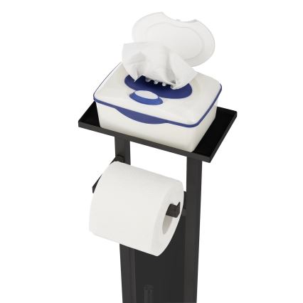 WENKO 71558800 - Set pentru WC DEBAR 21x70,5 cm inox/negru