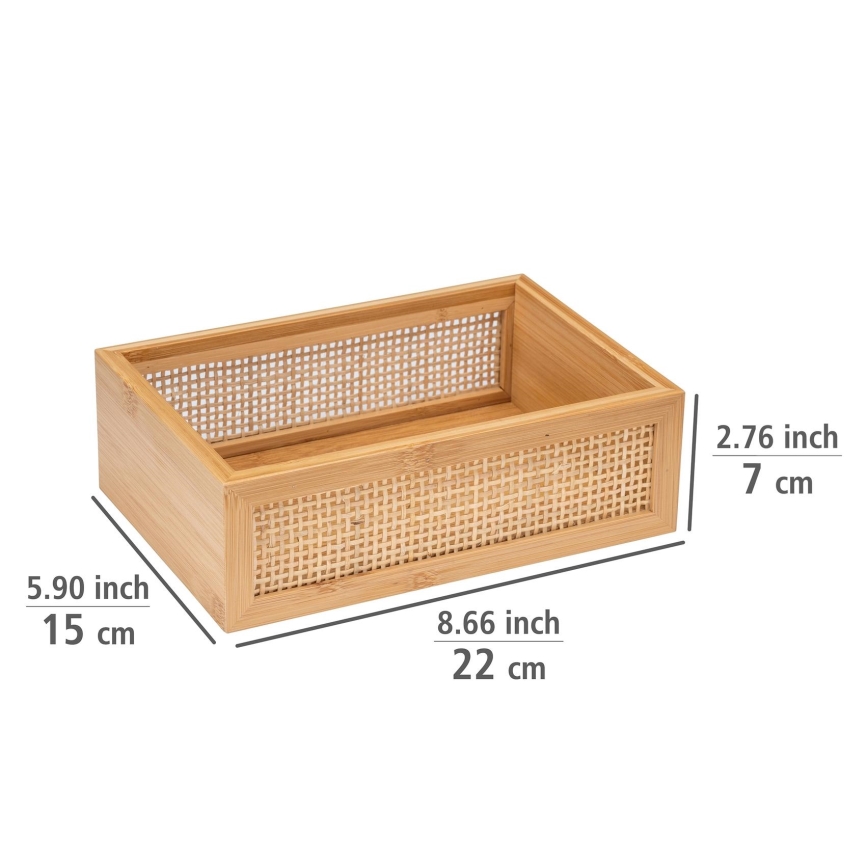 WENKO ALLEGRE - Tăviță pentru cadă 22x15 cm maro 25602100