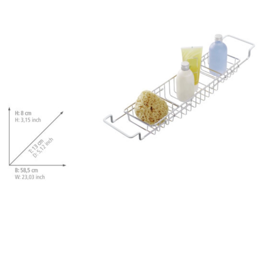 WENKO Cadă 58,5 x 13 cm inox/argintiu