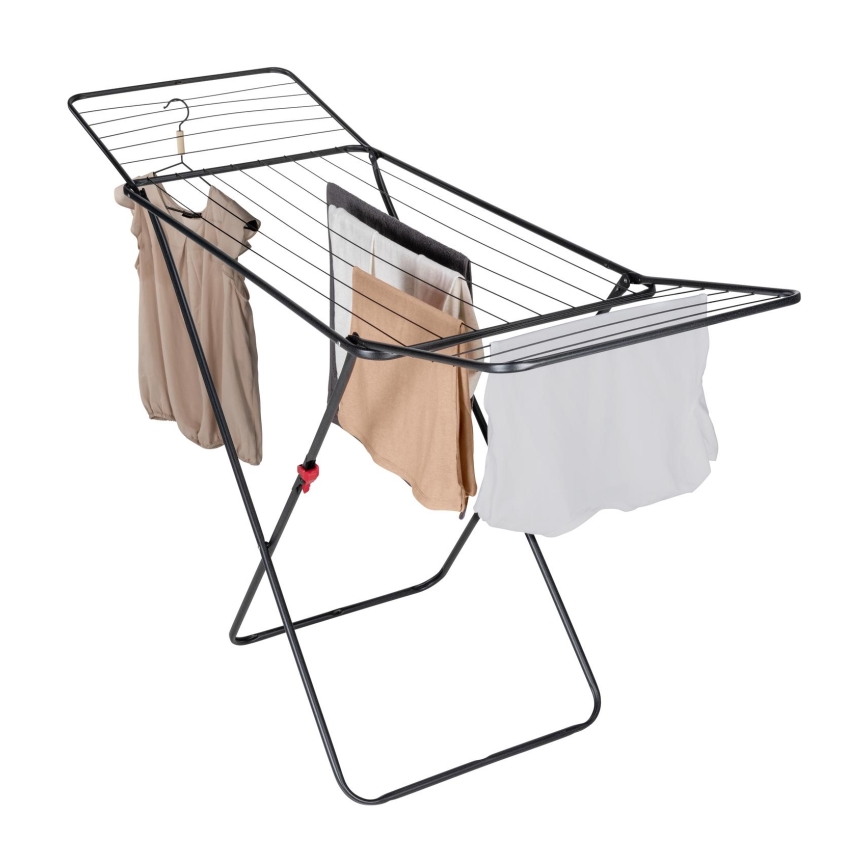 WENKO CHAMPION - Uscător de rufe, 170 x 98 cm, negru (63015100)