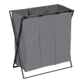 WENKO Coș de rufe TRIO, 69 x 76 cm, gri/negru - 71297800
