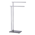 WENKO LAVA 22090100 - Suport pentru prosoape, 42 x 81 cm, inox/argintiu/negru