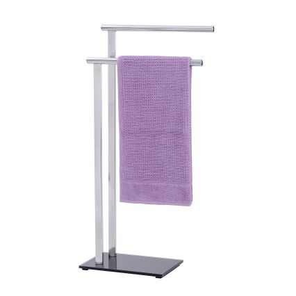 WENKO LAVA 22090100 - Suport pentru prosoape, 42 x 81 cm, inox/argintiu/negru