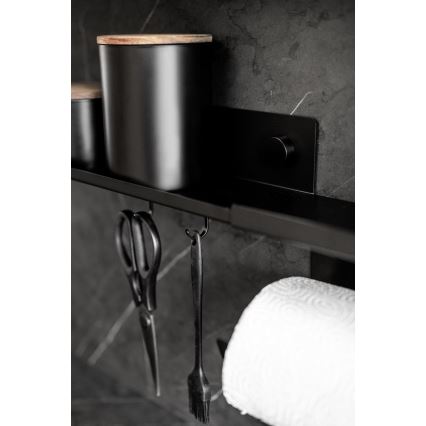 WENKO Poliță JET 25 x 7,5 cm, neagră - 71147800