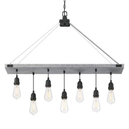 Westinghouse 6116440 - Candelabru suspendat pe lanț ASHWOOD 7xE27/60W/230V