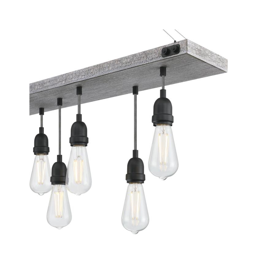 Westinghouse 6116440 - Candelabru suspendat pe lanț ASHWOOD 7xE27/60W/230V