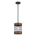 Westinghouse 61179 - Lustră pe cablu LANGSTON 1xE27/60W/230V diam. 19 cm barnwood