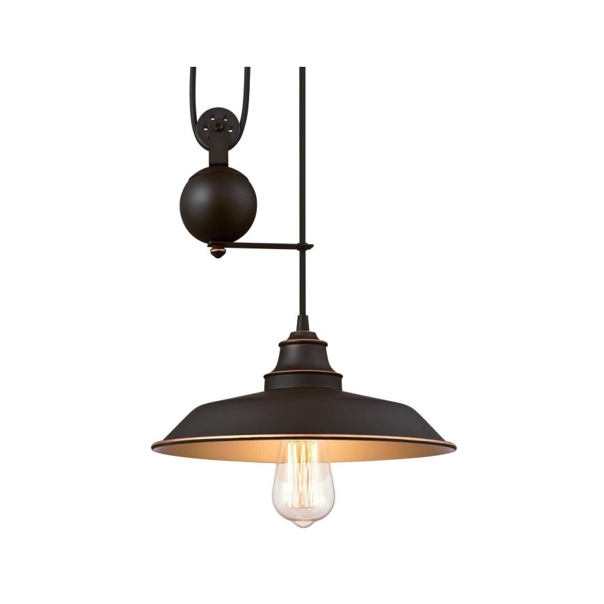Westinghouse 6363240 - lustru LED suspendat pe cablu IRON HILL 1xE27/60W/230V diametru 31 cm