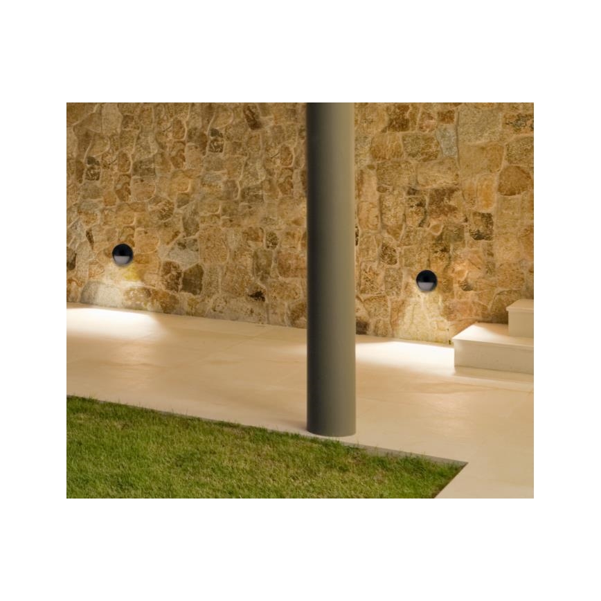 Westinghouse 65790 - Aplică de exterior LED reglabilă WINSLETT LED/10W/230V IP44 neagră