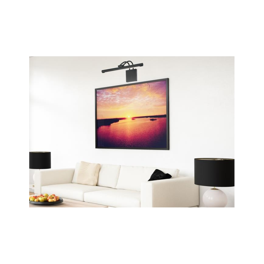 Westinghouse 7501640 - Aplică LED dimerizabilă pentru tablouri, 15W/230V, negru