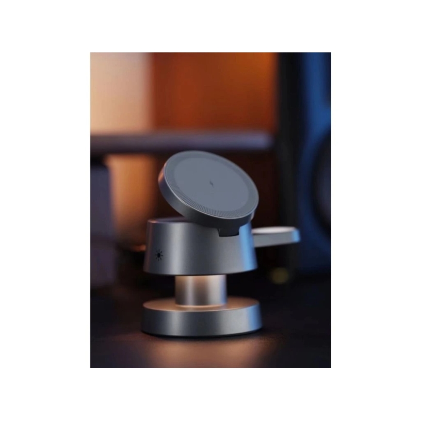 Winner Group - Încărcător wireless 4 în 1 MUSH8OOM 27W antracit