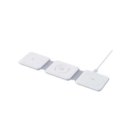 Winner Group - Încărcător wireless pliabil 3-în-1 MAXFLEX 22,5W alb