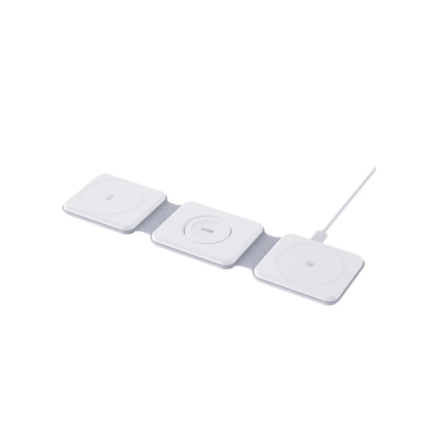 Winner Group - Încărcător wireless pliabil 3-în-1 MAXFLEX 22,5W alb