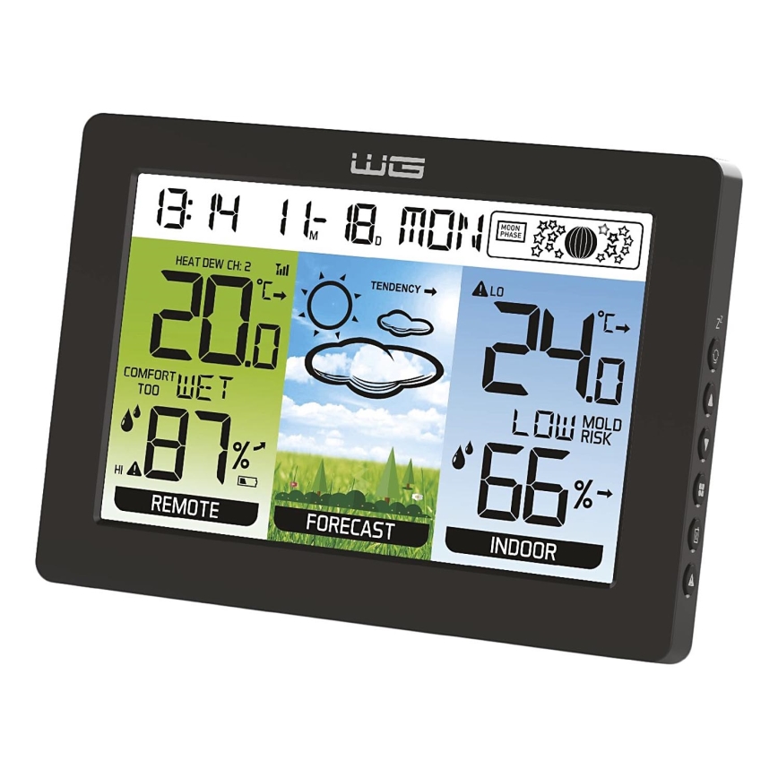 Winner Group - Stație meteo cu afișaj LCD și alarmă, alimentare 5x AAA