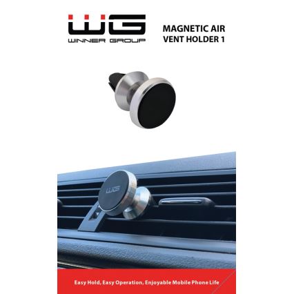 Winner Group - Suport auto magnetic pentru telefon, argintiu