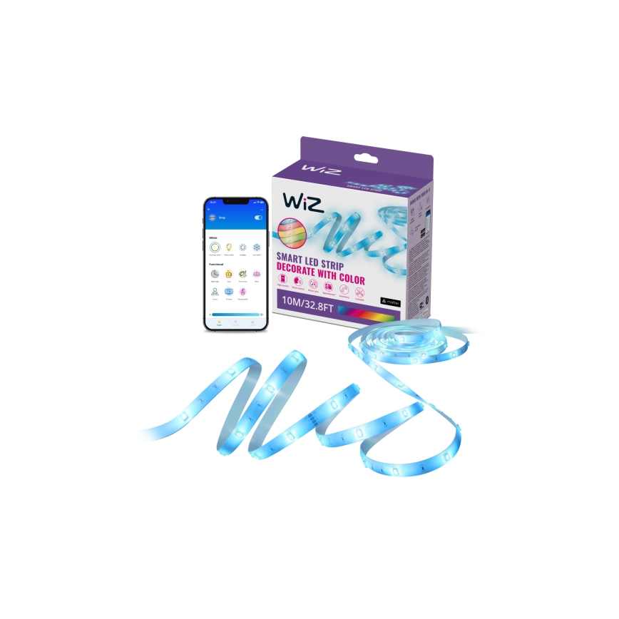 WiZ - Bandă LED RGB reglabilă 10m LED/12W/230V Wi-Fi
