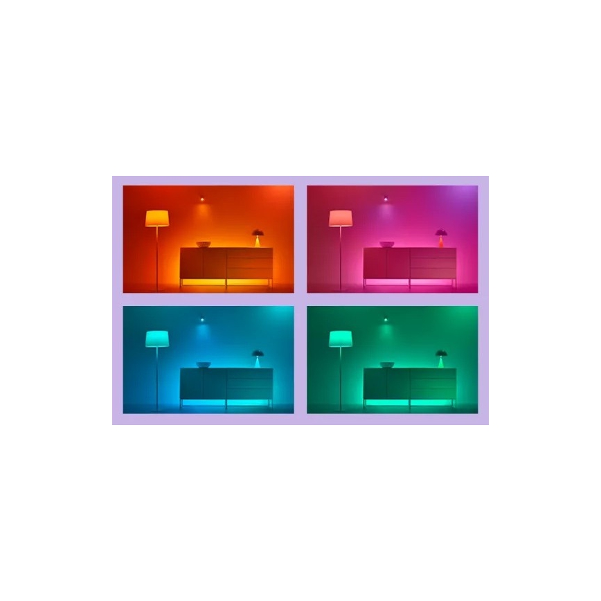 WiZ - Bandă LED RGBIC dimabilă 4m LED/10,2W/5V 2700-6500K Wi-Fi