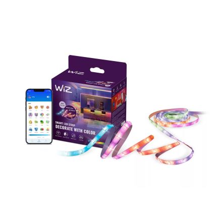 WiZ - Bandă LED RGBIC dimabilă 4m LED/10,2W/5V 2700-6500K Wi-Fi