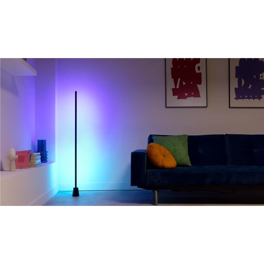 WiZ - Lampă de podea LED RGBIC reglabilă GRADIENT LED/9,7W/230V 2700-6500K Wi-Fi