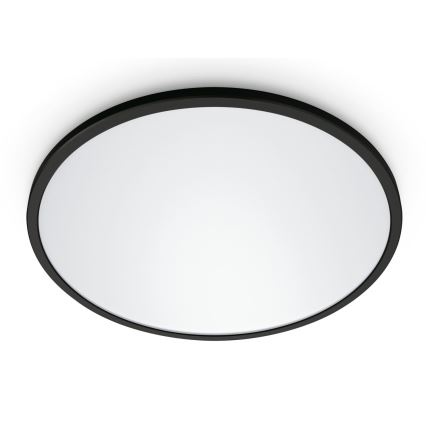 WiZ - Plafonier LED reglabil SUPERSLIM LED/32W/230V 2700-6500K Wi-Fi negru