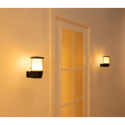 WiZ - Lampă de perete LED RGBW reglabilă pentru exterior ELPAS LED/8,5W/230V 2700–5000K IP44 Wi-Fi