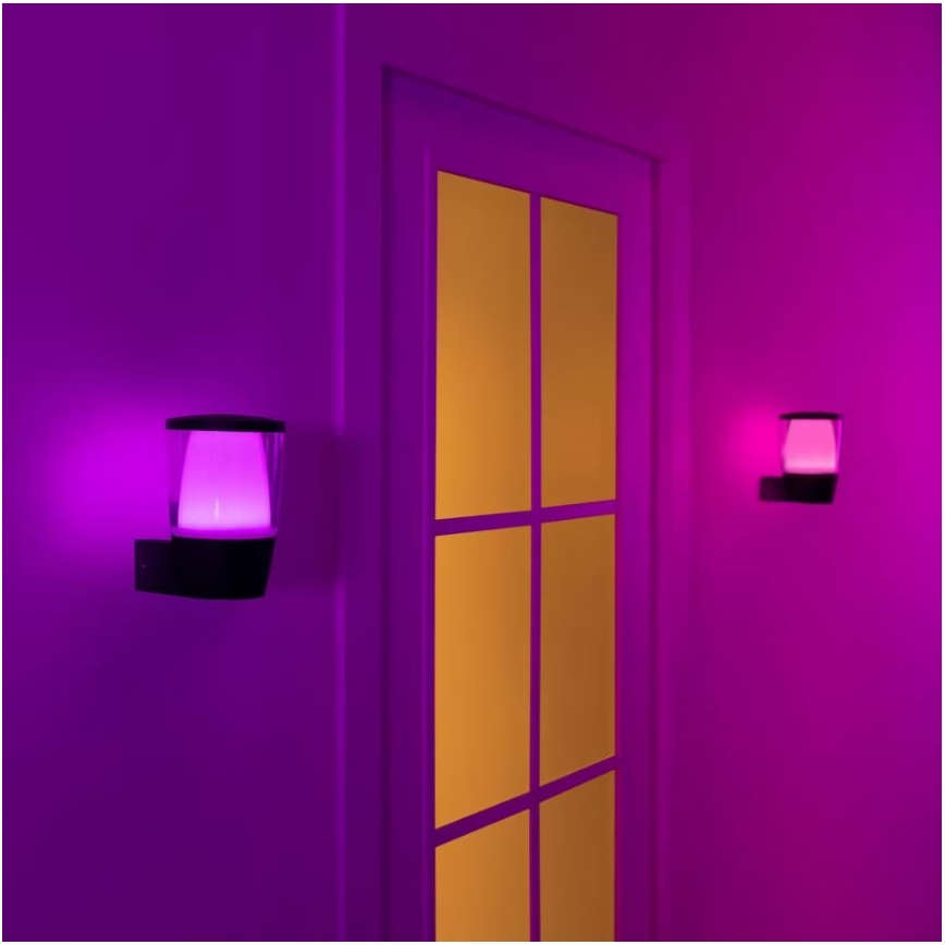 WiZ - Lampă de perete LED RGBW reglabilă pentru exterior ELPAS LED/8,5W/230V 2700–5000K IP44 Wi-Fi