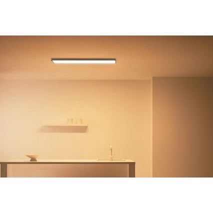 WiZ - Panou LED reglabil SUPERSLIM LED/36W/230V 2700-6500K Wi-Fi negru