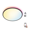 WiZ - Plafonieră LED RGBW reglabilă RUNE LED/21W/230V 2700-6500K Wi-Fi negru